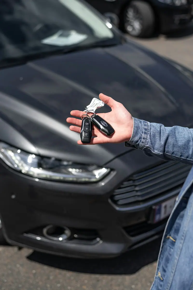 Remise des clés d’une voiture